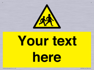 Custom Warning children Sign